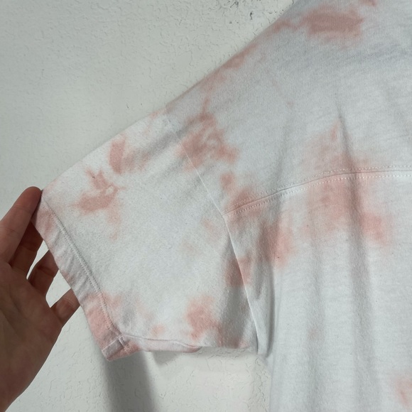 Pink Victoria Secret tie dye crop tee shirt - Picture 8 of 10